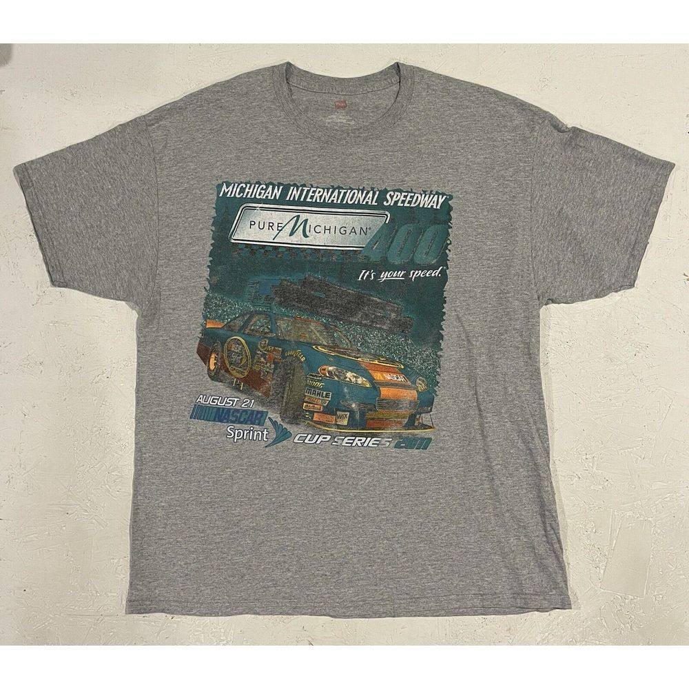 Michigan International Speedway Sprint Cup Series 2011 Shirt Mens XL Gray